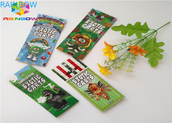 초본 향 적용되는 Resealable 비닐 봉투 AC1003 CBD Vape 기름 카트리지 포장