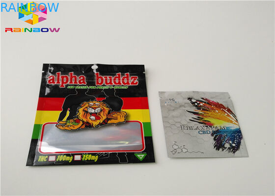 초본 향 적용되는 Resealable 비닐 봉투 AC1003 CBD Vape 기름 카트리지 포장