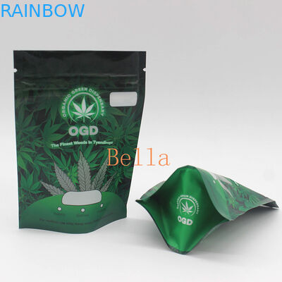 명확한 정면 Mylar Zip 비닐 봉투 CBD 개구리 씹기 Gummies 포장 향낭 주머니