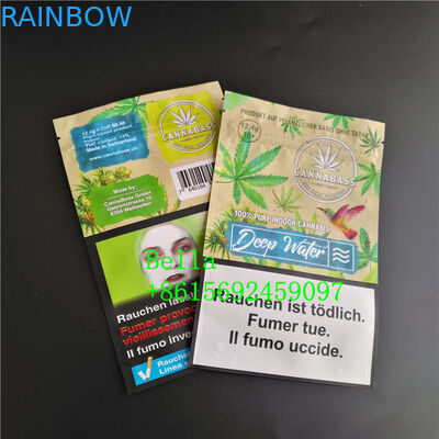 명확한 정면 Mylar Zip 비닐 봉투 CBD 개구리 씹기 Gummies 포장 향낭 주머니