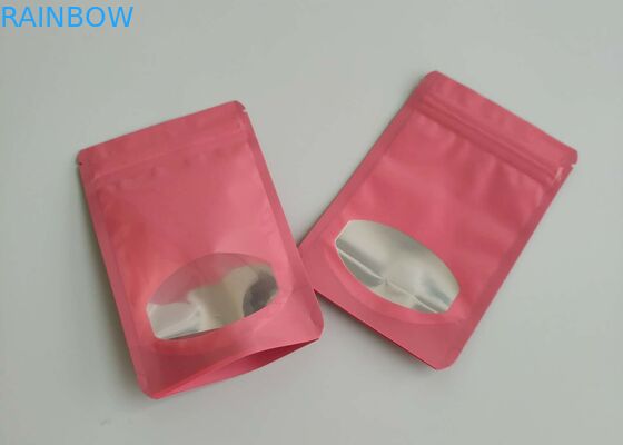 명확하게 포장하는 다른 색깔 플라스틱 주머니 창을 가진 초콜렛 과일 사탕 부대를