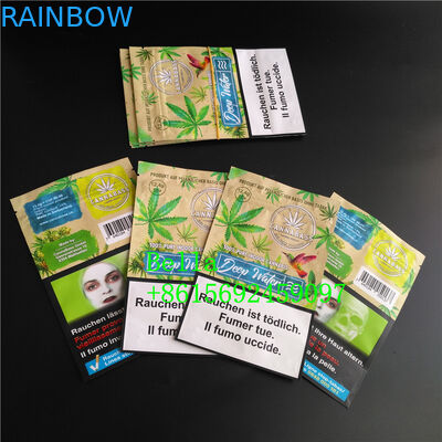 명확한 창은 약초차 CBD Powerfood 포장을 위한 지퍼 주머니 주문 인쇄를 위로 서 있습니다