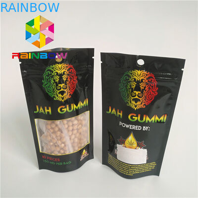 지플락 인쇄한 포일에 의하여 박판으로 만들어진 Mylar는 주머니 Mmj 잡초 마리화나 포장을 위로 서 있습니다