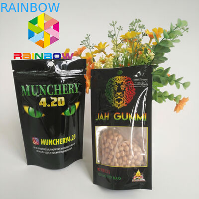 지플락 인쇄한 포일에 의하여 박판으로 만들어진 Mylar는 주머니 Mmj 잡초 마리화나 포장을 위로 서 있습니다