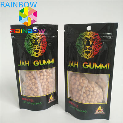 지플락 인쇄한 포일에 의하여 박판으로 만들어진 Mylar는 주머니 Mmj 잡초 마리화나 포장을 위로 서 있습니다