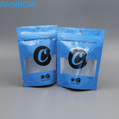 3.5g 과자를 포장하는 주문 초본 향은 명확한 창을 가진 Mylar 아이 증거를 자루에 넣습니다