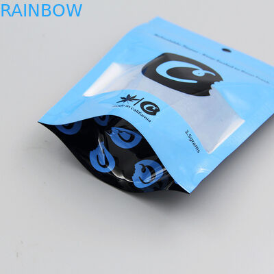 3.5g 과자를 포장하는 주문 초본 향은 명확한 창을 가진 Mylar 아이 증거를 자루에 넣습니다