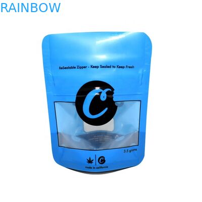Recloseable를 Ziplock를 가진 증거 과자 부대 냄새 포장하는 인쇄된 포일 주머니 3.5 그램