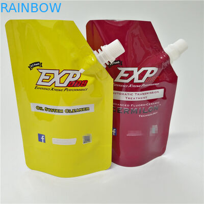 BPA는 Liquiddrink 커피를 포장하는 플라스틱 머리 가면 주둥이 부대를 위로 서 있습니다 주머니를 해방합니다