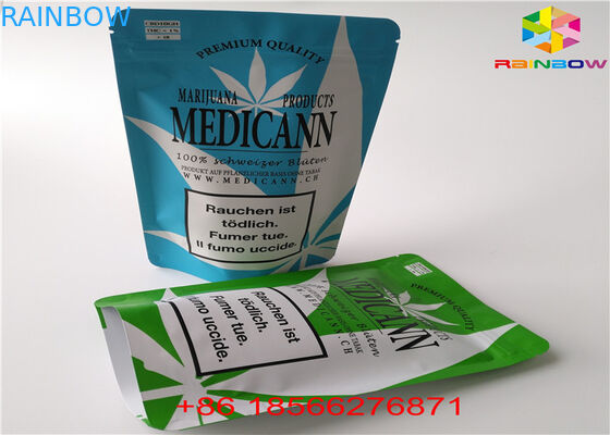 아이 증거 지퍼 알루미늄 호일은 주머니 CBD/카트리지 Packingfor 설탕 분말을 위로 서 있습니다