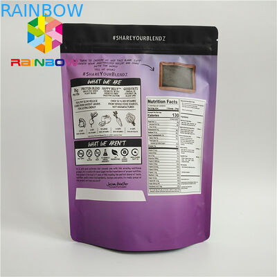 단백질 분말을 위한 알루미늄 호일 차 음식 지플락 부대를 포장하는 재상할 수 있는 플라스틱 주머니