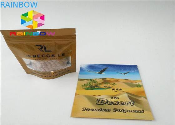 작은 지플락 패킹 부대, 초본 향 에너지 알약을 위한 알루미늄 호일 주머니