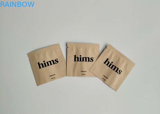 비타민 캡슐 관례는 위로 서 있습니다 주머니, 열을 인쇄했습니다 - 포장 부대를 어떤 크기든지 밀봉하십시오