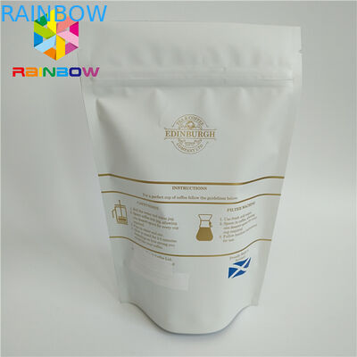 인쇄된 좋은 급료 관례는 주머니 벨브 뜨거운 각인 인쇄 기술 SGS 승인을 위로 서 있습니다