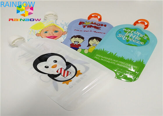 알루미늄 호일은 주문을 받아서 만들어진 주둥이 주머니 포장을 위로 서 있어 120ml 플라스틱을 인쇄하