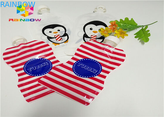 알루미늄 호일은 주문을 받아서 만들어진 주둥이 주머니 포장을 위로 서 있어 120ml 플라스틱을 인쇄하