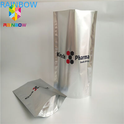 박판으로 만들어진 Resealable 알루미늄 호일 포장 부대는 지퍼 주머니 음식 급료를 위로 서 있습니다