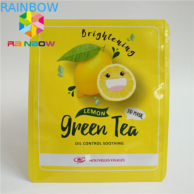 밀봉된 측이 지플락 부대를 인쇄한 3개는 알루미늄 호일 얼굴 눈 가면을 박판으로 만들었습니다