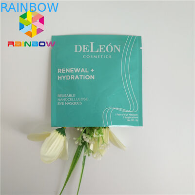 밀봉된 측이 지플락 부대를 인쇄한 3개는 알루미늄 호일 얼굴 눈 가면을 박판으로 만들었습니다