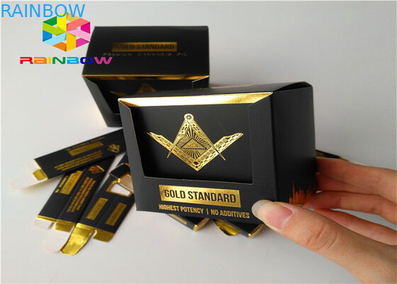 창을 가진 작은 필수품 제품을 포장하는 돋을새김된 인쇄지 상자