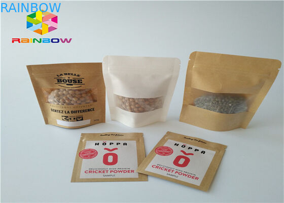 Kraft 종이 주문을 받아서 만들어진 종이 봉지 알루미늄 호일 Mylar 지플락 습기 장벽