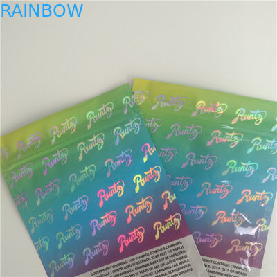 포장하는 초본 향, 과자를 인쇄하는 홀로그램은 이국 큰 Als를 위한 플라스틱 주머니를 위로 서 있습니다