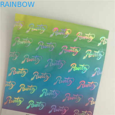 포장하는 초본 향, 과자를 인쇄하는 홀로그램은 이국 큰 Als를 위한 플라스틱 주머니를 위로 서 있습니다