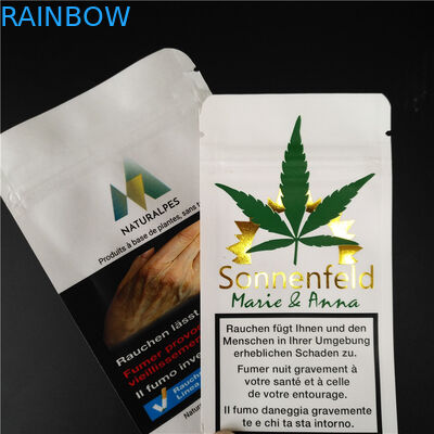 생물 분해성 백색 Kraft를 포장하는 THC CBD Gummies 초본 향은 음식 주머니를 자루에 넣습니다