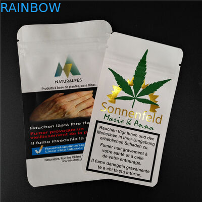 생물 분해성 백색 Kraft를 포장하는 THC CBD Gummies 초본 향은 음식 주머니를 자루에 넣습니다