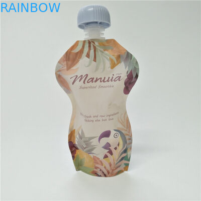 주문을 받아서 만드는 주둥이 주머니 포장 아이 안전한 뚜껑 재사용할 수 있는 유아식 주머니 인쇄