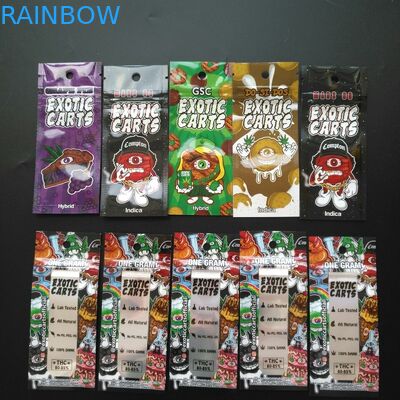 디지털 방식으로 홀로그램 인쇄를 포장하는 Childproof 초본 향은 플라스틱 주머니를 위로 서 있습니다