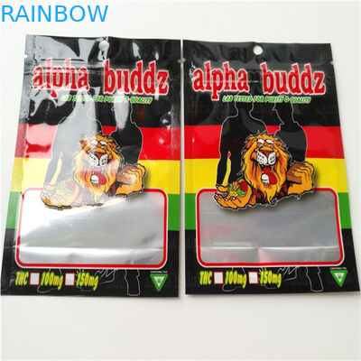 디지털 방식으로 홀로그램 인쇄를 포장하는 Childproof 초본 향은 플라스틱 주머니를 위로 서 있습니다