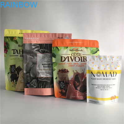 지플락 식사 부대 포장 알루미늄 호일은 포장 커피 Nuts 과자 Chesee를 위한 부대를 위로 서 있습니다