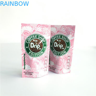 주문 인쇄 플라스틱 주머니 포장은 1개의 방법 가스를 제거 벨브를 가진 지퍼 부대를 위로 서 있습니다