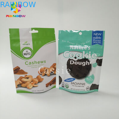 사진 요판 인쇄는 분말 음식을 위해 주문을 받아서 만들어진 알루미늄 호일 부대 지퍼 자물쇠를 위로 서 있습니다