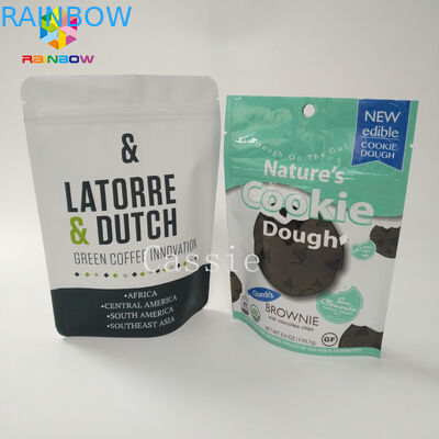 사진 요판 인쇄는 분말 음식을 위해 주문을 받아서 만들어진 알루미늄 호일 부대 지퍼 자물쇠를 위로 서 있습니다