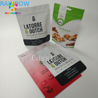 Resealable 알루미늄 호일을 포장하는 디지털 방식으로 인쇄 식사 부대는 주머니를 위로 서 있습니다