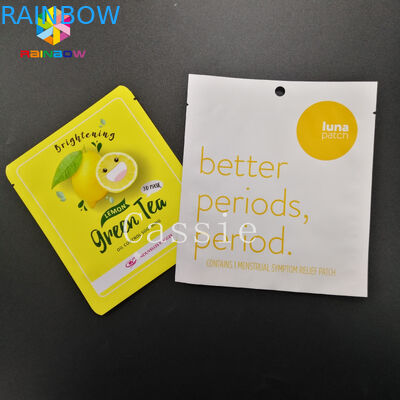 편평한 열리는 최고 그립 물개가 눈물 노치 Mylar Resealable 주머니 알루미늄 호일을 자루에 넣습니다