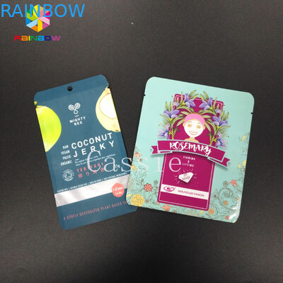 편평한 열리는 최고 그립 물개가 눈물 노치 Mylar Resealable 주머니 알루미늄 호일을 자루에 넣습니다