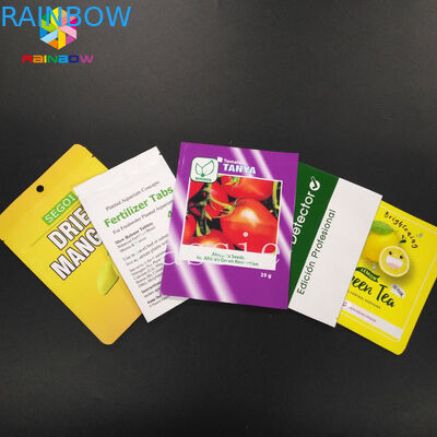 식품 포장을 위한 3 옆 물개 많은 부대 Mylar를 포장하는 냄새 증거 플라스틱 주머니