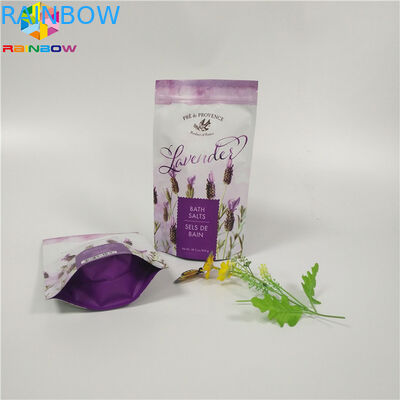 편평한 바닥 몸을 포장하는 주문 광택이 없는 인쇄 포일 주머니는 지퍼를 가진 부대를 제거합니다