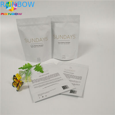 Zip 자물쇠 주머니 Kraft 관례에 의하여 인쇄된 종이 봉지는 포장 생물 분해성 방습을 제거합니다