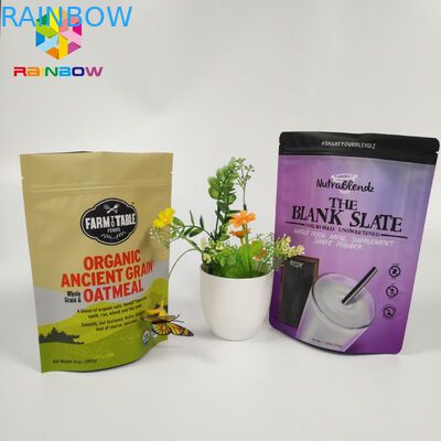 Resealable 식사 부대 포장 알루미늄 호일은 Doypack Zip 자물쇠 주머니를 위로 서 있습니다