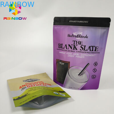 Resealable 식사 부대 포장 알루미늄 호일은 Doypack Zip 자물쇠 주머니를 위로 서 있습니다