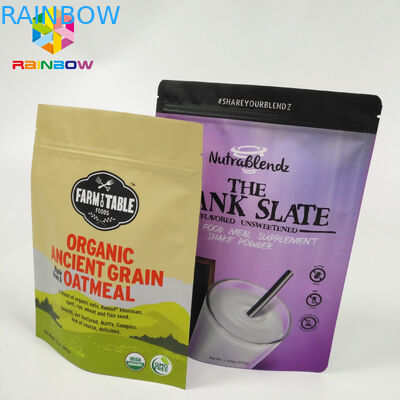 Resealable 식사 부대 포장 알루미늄 호일은 Doypack Zip 자물쇠 주머니를 위로 서 있습니다