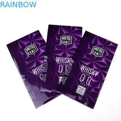 플라스틱 물병 상표를 위해 방수 다채롭이 UV 저항하는 수축 소매에 의하여 레테르를 붙입니다