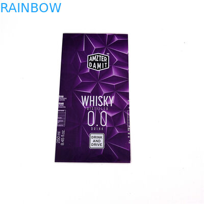 플라스틱 물병 상표를 위해 방수 다채롭이 UV 저항하는 수축 소매에 의하여 레테르를 붙입니다