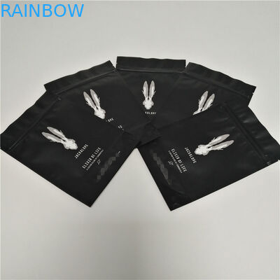 광택이 없는 까만 식품 포장 영화 250 그램은 1회분의 커피 봉지 FDA SGS 승인을 위로 서 있습니다