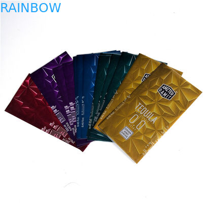 관례는 수축 포장 병 상표, 방수 수축 포장 밴드 CMYK 색깔을 인쇄했습니다