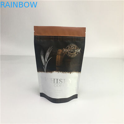 지플락 박판으로 만들어진 알루미늄 호일은 주머니, 벨브를 가진 밀봉한 비닐 봉투를 위로 서 있습니다